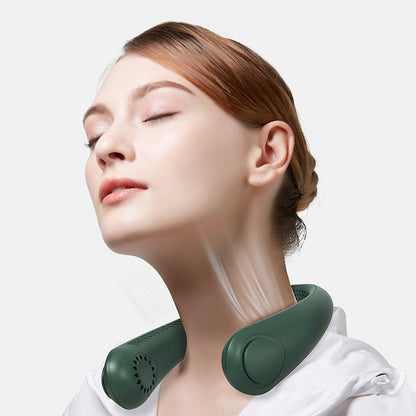 New Lazy Hanging Neck Fan Mute Outdoor Sports USB Small Fan