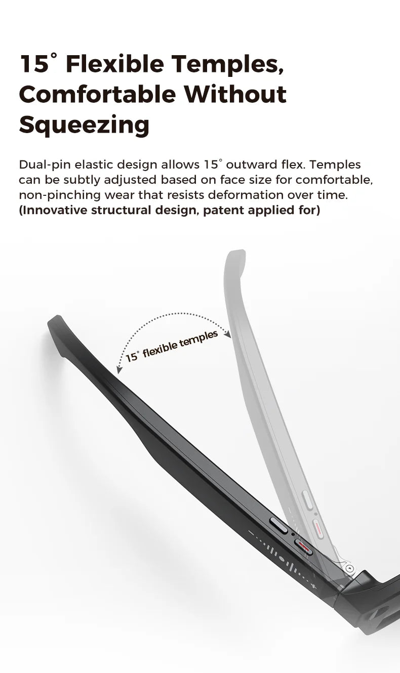 Newest Smart Glasses with Exclusive Charging Case M02 Ultra 4K HD Camera AI Translation Recognition Bluetooth Call Music Glasses