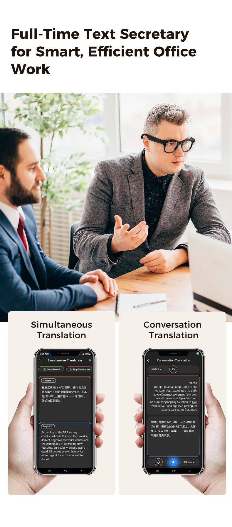 Newest Smart Glasses with Exclusive Charging Case M02 Ultra 4K HD Camera AI Translation Recognition Bluetooth Call Music Glasses