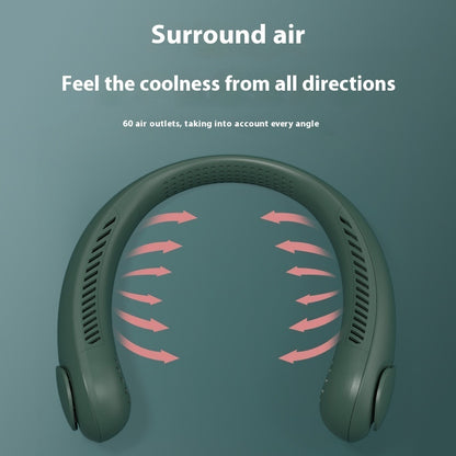 New Lazy Hanging Neck Fan Mute Outdoor Sports USB Small Fan